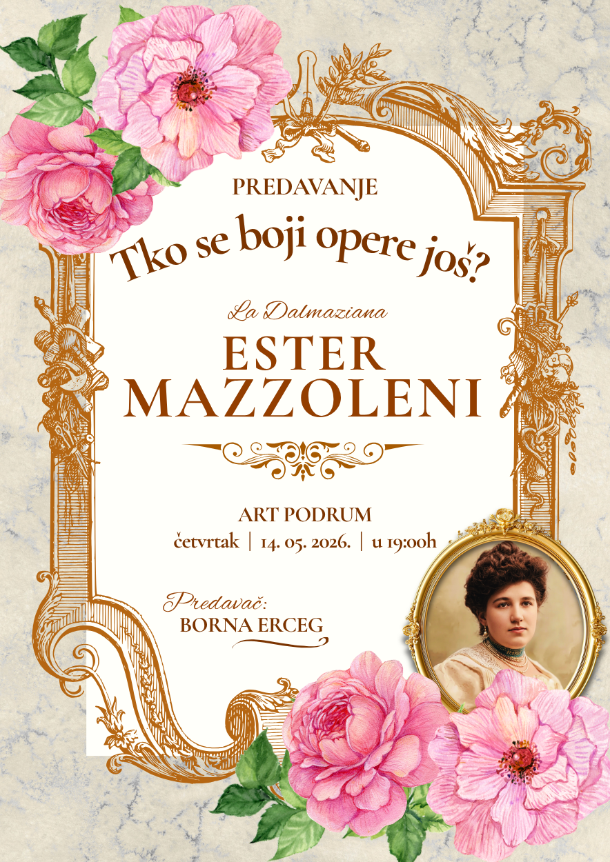 Predavanje o opernoj umjetnosti i Ester Mazzoleni u Art Podrumu